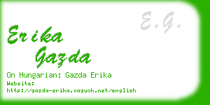 erika gazda business card